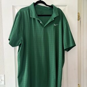 Nike Green Polo Shirt Classic Design